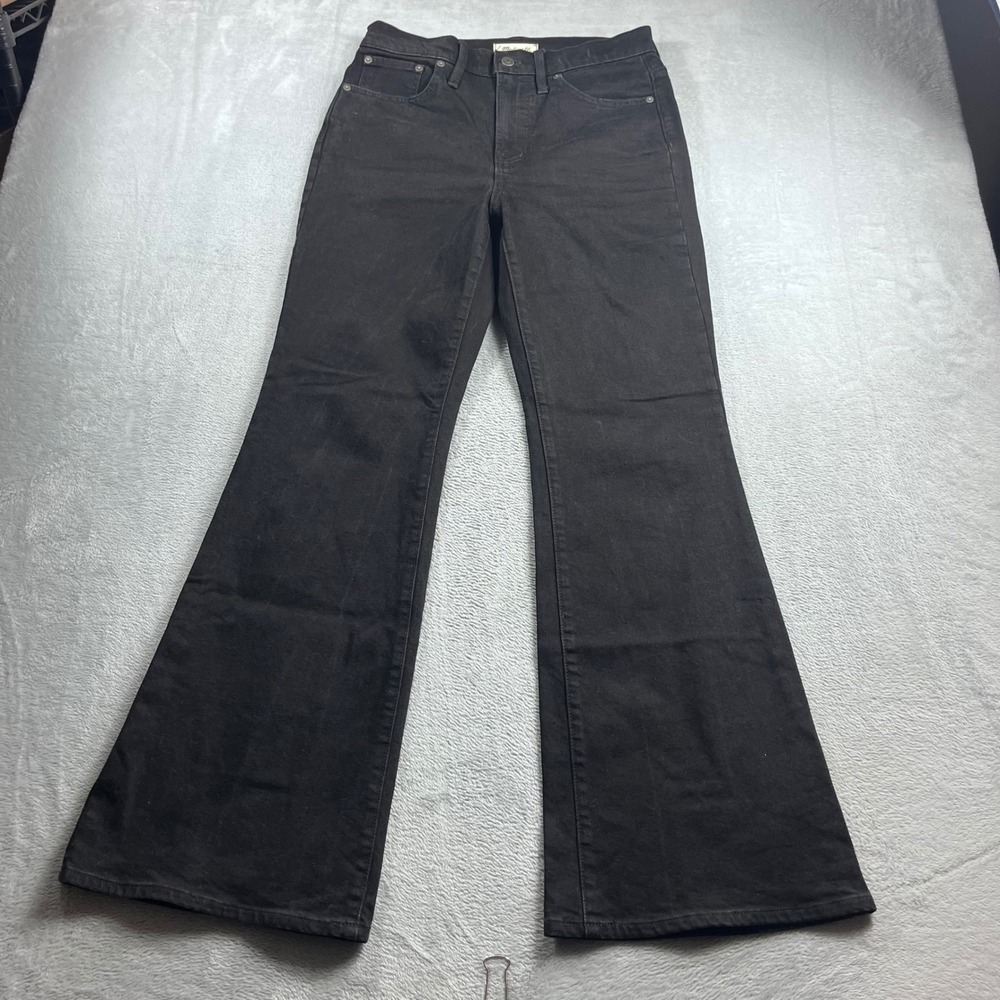 Madewell The Perfect Vintage Flare Jean Black‎ High Rise Size 28